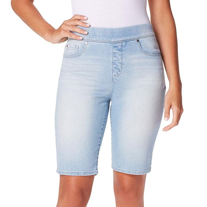 Women's Gloria Vanderbilt Avery Bermuda Shorts, Size: 16, Med Blue