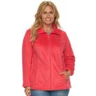 Plus Size Columbia Blustery Summit Fleece Jacket, Women's, Size: 1xl, Light Red