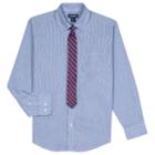 Boys 8-20 Chaps Shirt & Tie Set, Size: 10-12, Dark Blue