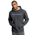 Men's Champion Logo Pull-over Hoodie, Size: Small, Grey