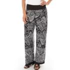 Women's Apt. 9&reg; Print Palazzo Pant, Size: Xl, Paisley Border
