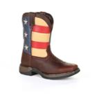 Lil Rebel By Durango American Flag Kids Western Boots, Kids Unisex, Size: 5.5, Brown