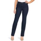 Women's Gloria Vanderbilt Midrise Rail Straight-leg Jeans, Size: 6 T/l, Med Blue