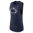 Women's Nike Penn State Nittany Lions Dri-fit Muscle Tee, Size: Xl, Blue (navy)