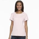 Women's Croft & Barrow&reg; Essential Crewneck Tee, Size: Xl, Brt Pink