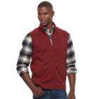 Men's Croft & Barrow&reg; Classic-fit Outdoor Fleece Vest, Size: Xl, Dark Brown