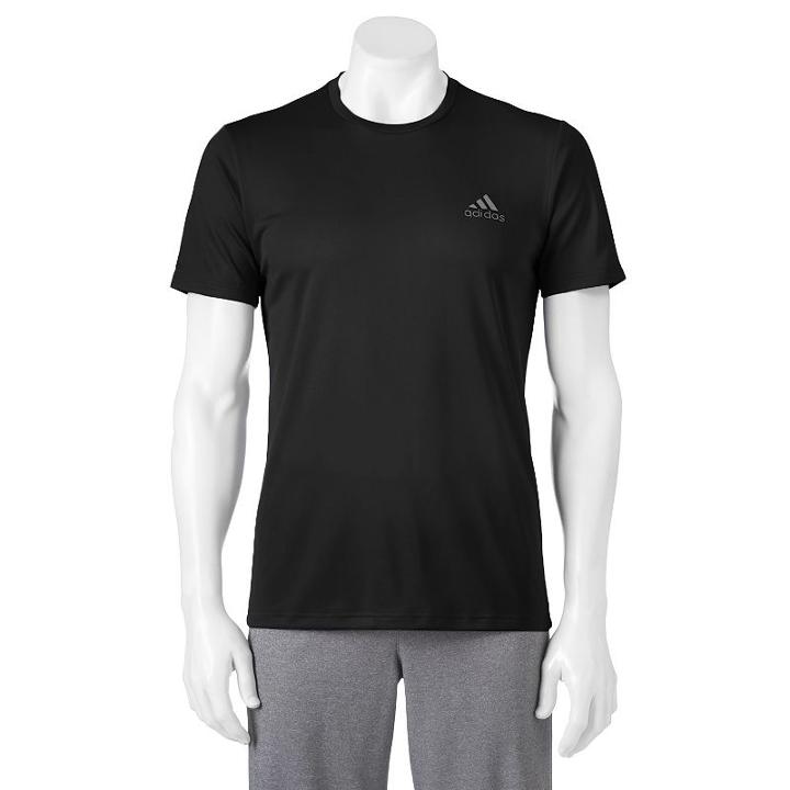 Big & Tall Adidas Essential Climalite Tech Tee, Men's, Size: Xl Tall, Black