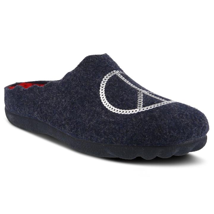 Flexus By Spring Step Peaceful Women's Mules, Size: 42, Blue (navy)