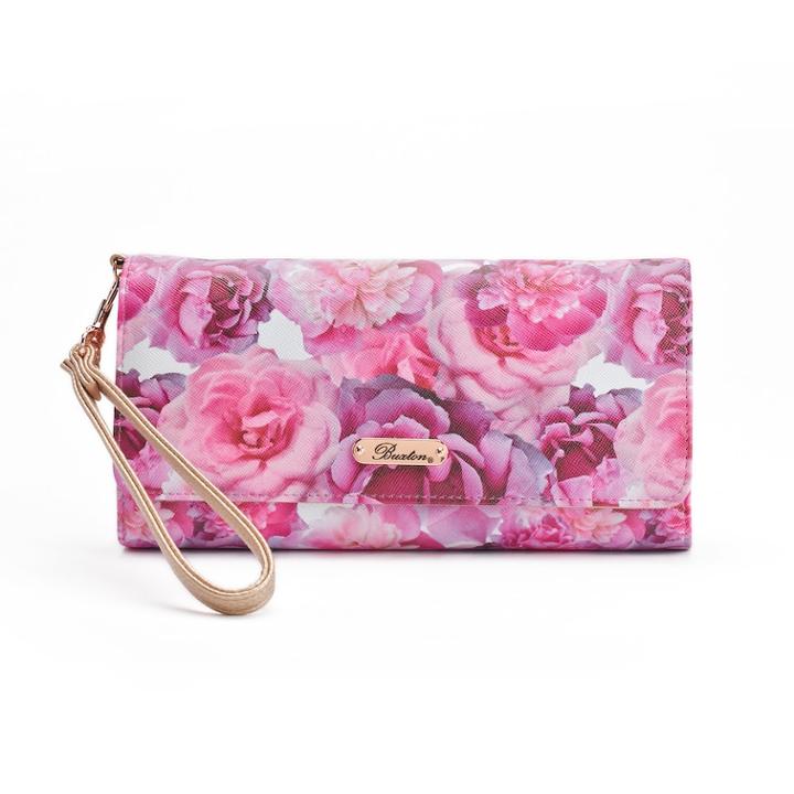 Buxton Brilliant Floral Night Out Rfid-blocking Wristlet, Women's, White