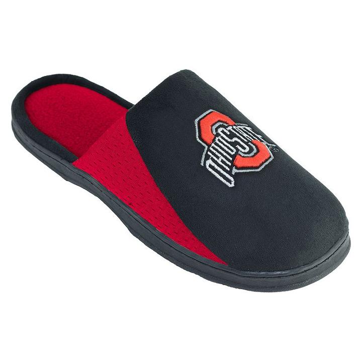 Men's Ohio State Buckeyes Scuff Slippers, Size: Xl, Black
