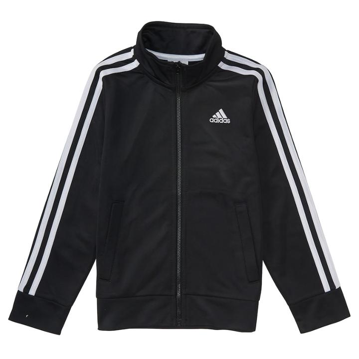 Boys 4-7x Adidas Iconic Tricot Jacket, Size: 4, Black