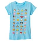 Disney's Tsum Tsum Girls 7-16 Friends Glitter Graphic Tee, Girl's, Size: Large, Blue Other