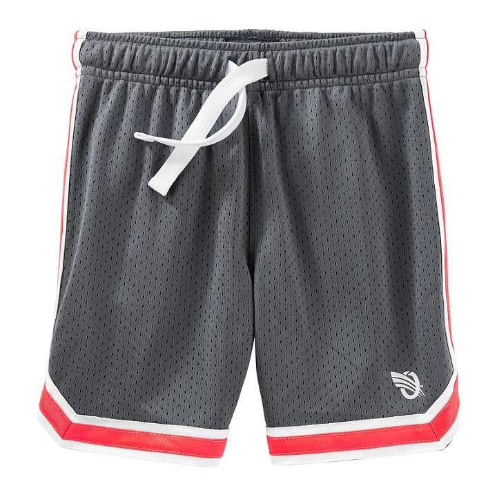 Boys 4-12 Oshkosh B'gosh&reg; Mesh Athletic Shorts, Boy's, Size: 12, Grey