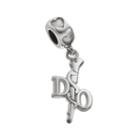 Logoart Sterling Silver Do Caduceus Doctor Charm, Women's, Grey
