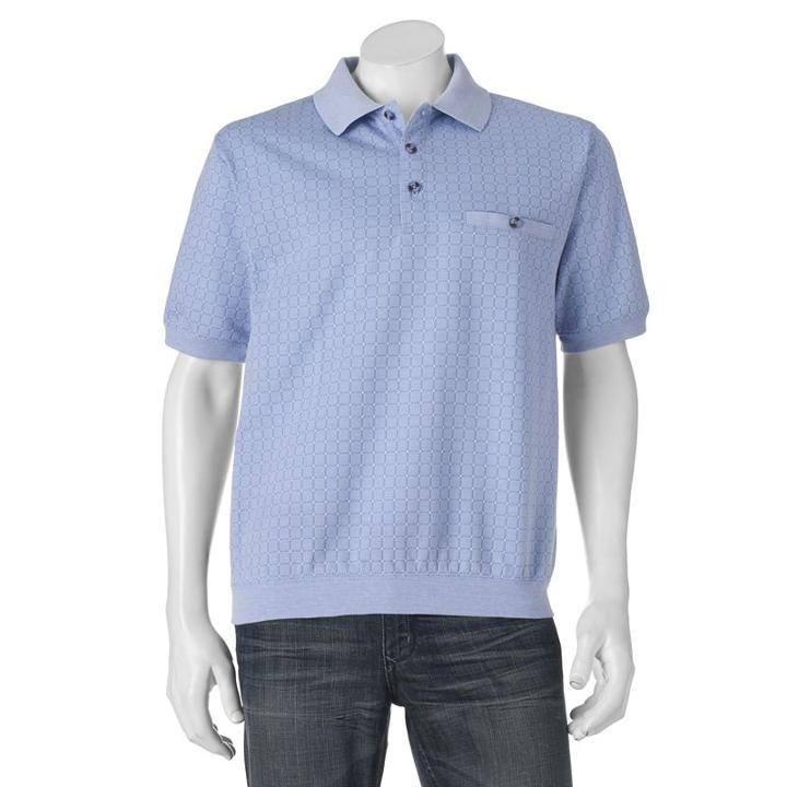 Big & Tall Safe Harbor Classic-fit Banded-bottom Polo, Men's, Size: 2xb, Light Blue