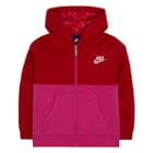 Girls 4-6x Nike Two-tone Fleece Hoodie, Girl's, Size: 6x, Light Pink