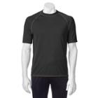 Men's Zeroxposur Island Rash Guard Swim Tee, Size: Xl, Black