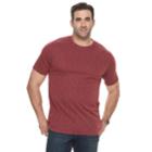 Big & Tall Van Heusen Air Classic-fit Mock-layer Crewneck Tee, Men's, Size: Xxl Tall, Brt Pink