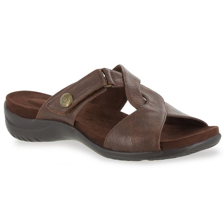 Easy Street Spark Women's Comfort Sandals, Size: 7.5 N, Dark Brown