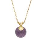 Amethyst 14k Gold Ball Pendant Necklace, Women's, Size: 16, Purple