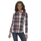 Juniors' Mudd&reg; 2-pocket Button Down Shirt, Girl's, Size: Xs, Med Red