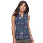 Women's Apt. 9&reg; Zipper Accent Tank, Size: Xs, Drk Purple