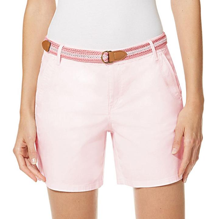 Women's Yvonne Twill Shorts, Size: 16, Pink