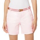 Women's Yvonne Twill Shorts, Size: 16, Pink
