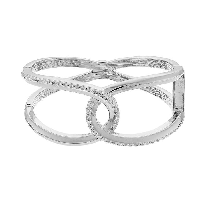 Jennifer Lopez Loop Hinged Bangle Bracelet, Women's, Silver