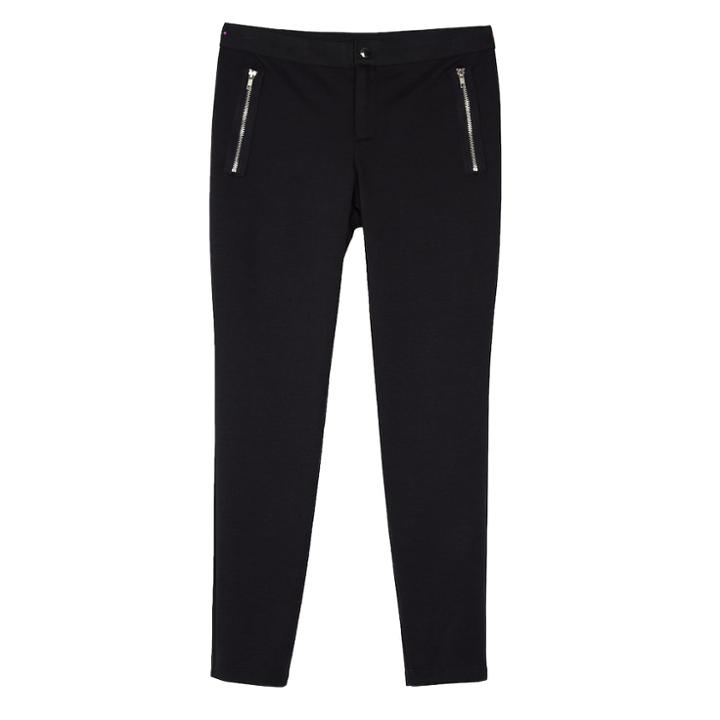 Girls 7-16 Iz Amy Byer Moto Skinny Ponte Pants, Size: Large, Black