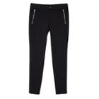 Girls 7-16 Iz Amy Byer Moto Skinny Ponte Pants, Size: Large, Black