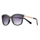 Lc Lauren Conrad Lynx Square Sunglasses - Women, Black