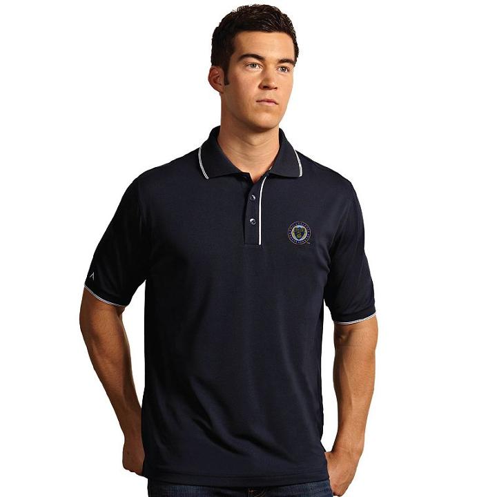 Men's Antigua Philadelphia Union Elite Desert Dry Xtra-lite Polo, Size: Xl, Blue (navy)