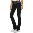 Juniors' So&reg; Mid-rise Print-waist Skinny Bootcut Yoga Pants, Teens, Size: Small, Oxford