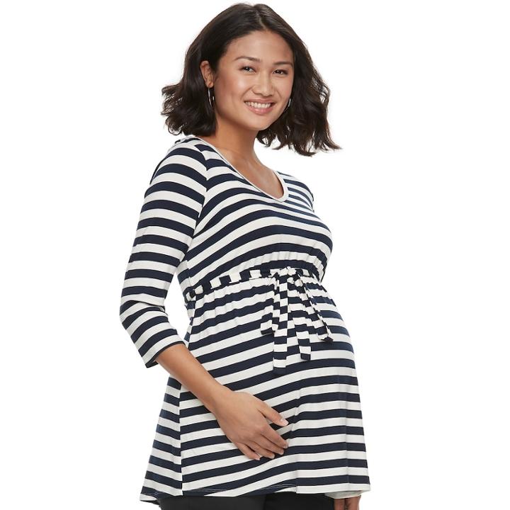 Maternity A:glow Tunic, Women's, Size: Xl-mat, Dark Blue