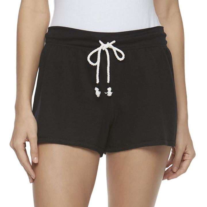 Juniors' So&reg; French Terry Lounge Shorts, Girl's, Size: Small, Black