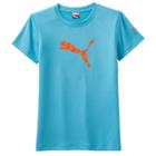 Girls 4-6x Puma Core Tech Logo Tee, Girl's, Size: 6, Brt Blue