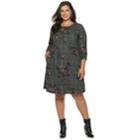 Plus Size Apt. 9&reg; Print Swing Dress, Women's, Size: 4xl, Floral Plaid Print