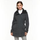 Women's Weathercast Fleece Walker Jacket, Size: Small, Grey (charcoal)