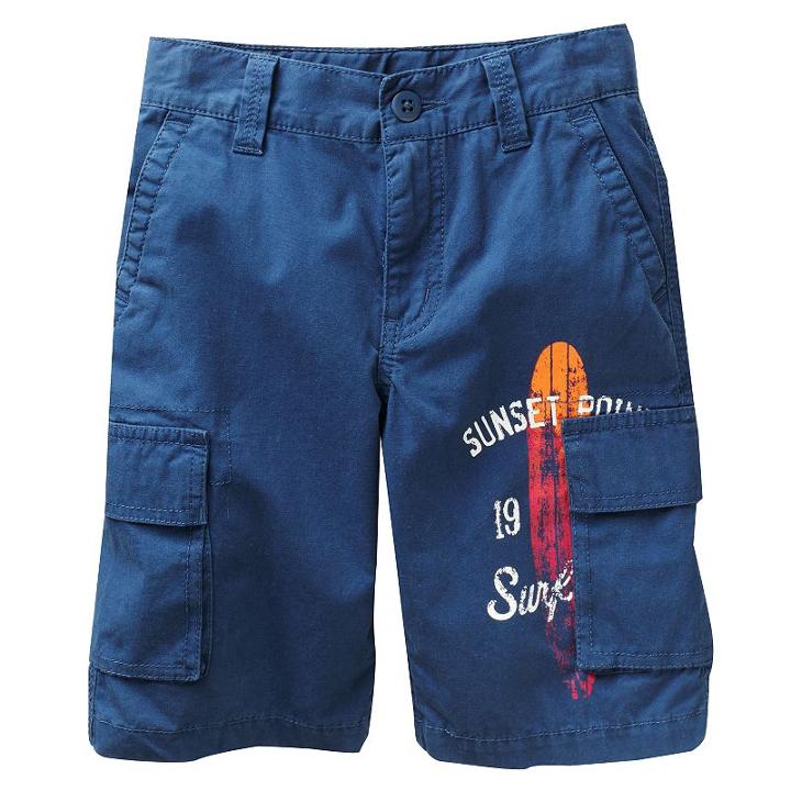 Sonoma Goods For Life&trade; Surfboard Cargo Shorts - Boys 4-7x, Size: 5, Blue