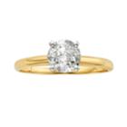 Round-cut Diamond Solitaire Engagement Ring In 14k Gold (3/4 Ct. T.w.), Women's, Size: 6, White