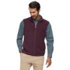 Men's Croft & Barrow&reg; Arctic Fleece Classic-fit Easy-care Vest, Size: Medium, Drk Purple