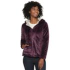 Women's Weathercast Hooded Fleece Jacket, Size: Xl, Drk Purple