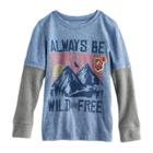 Boys 4-10 Jumping Beans&reg; Always Be Wild And Free Mountains Graphic Tee, Size: 5, Blue