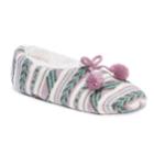 Women's Muk Luks Knit Ballet Slippers, Size: L-xl, Lt Green