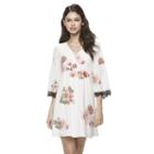 Juniors' Candie's&reg; Print Babydoll Dress, Girl's, Size: Xs, White Oth