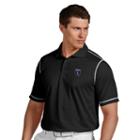 Men's Antigua San Jose Earthquakes Icon Desert-dry Tonal-striped Performance Polo, Size: Xxl, Black