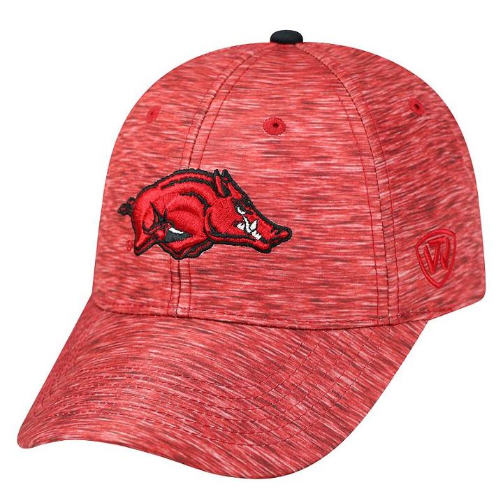 Adult Arkansas Razorbacks Warp Speed Adjustable Cap, Men's, Med Red