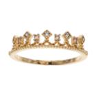 Lc Lauren Conrad Crown Ring, Women's, Size: 7, Gold