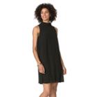 Women's Chaps Mockneck Shift Dress, Size: 14, Black